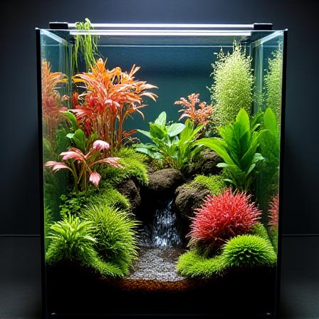 Bioactive Dart Frog Vivarium with lush moss and orchids